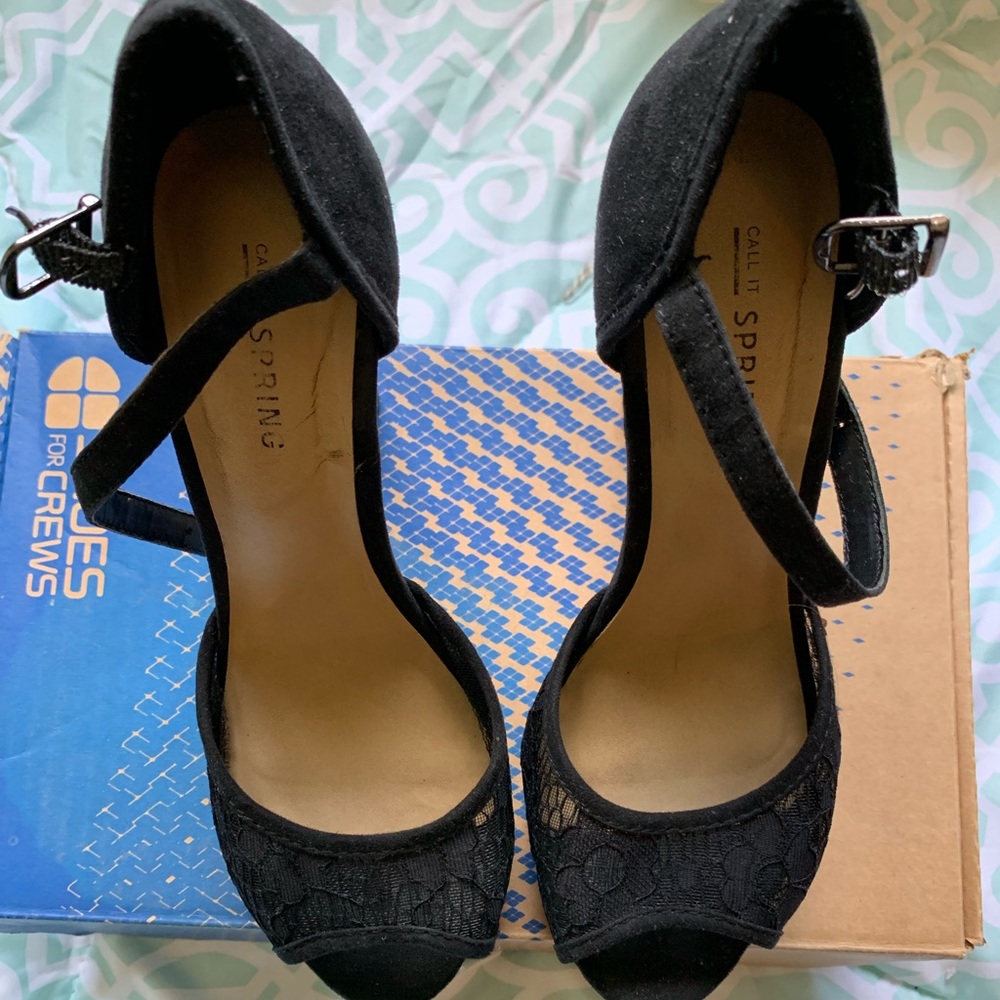 Call it spring black heels